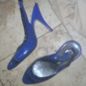 Blue vintage Reproduction wingtip shoes